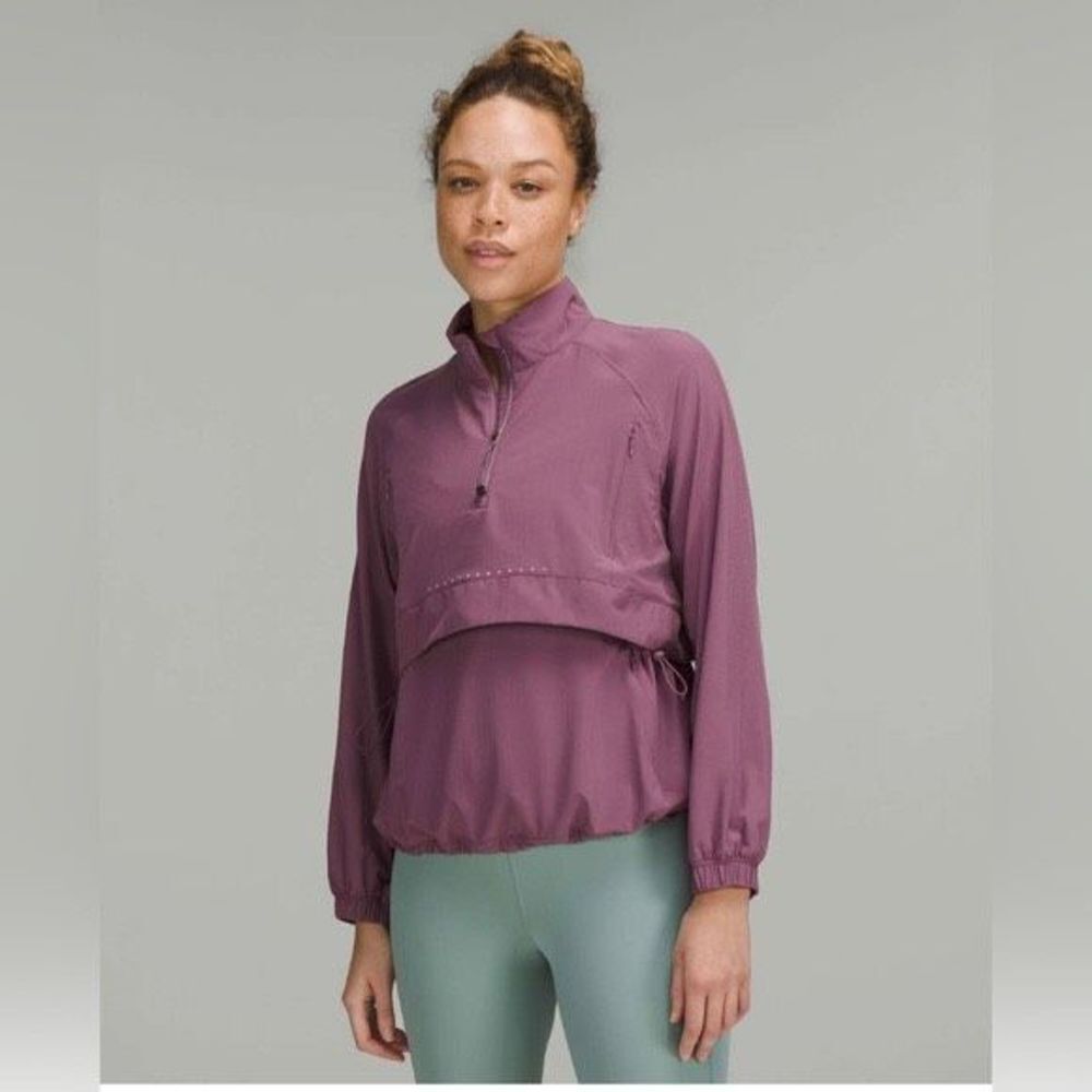 Lululemon Ripstop Pullover Running Half Zip Vintage Plum Purple Size 4
